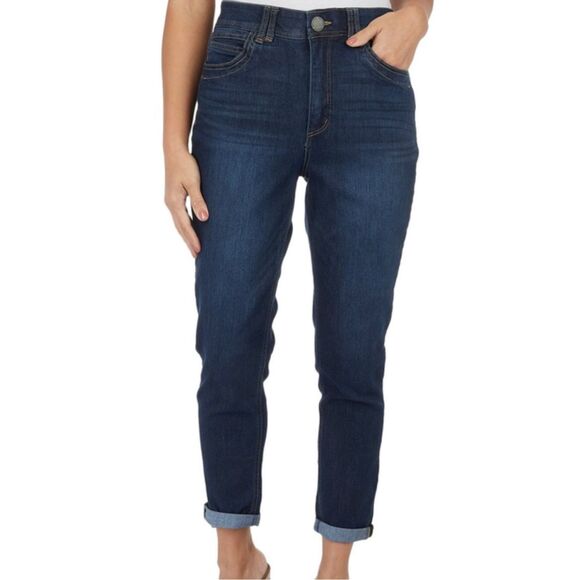 DEMOCRACY Women’s SIZE 2 Skyrise Ankle Skimmer Roll Cuff “Ab” Technology Jeans - Picture 9 of 11